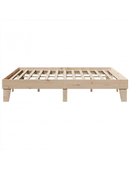 Letto senza Materasso 180x200 cm in Legno Massello di Pino