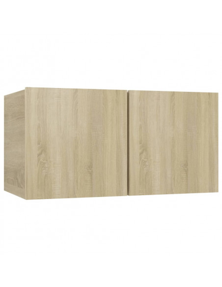 Set di Mobili Porta TV 6 pz Rovere Sonoma in Legno Multistrato