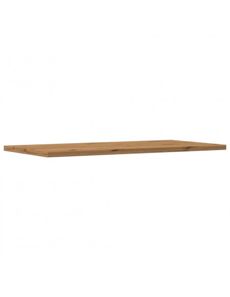 Mensole Parete 4pz Rovere Artigianale 60x30x1,5cm in Truciolato