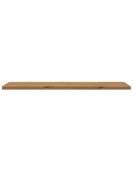 Mensole Parete 4pz Rovere Artigianale 60x30x1,5cm in Truciolato