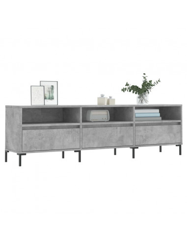 Mobile TV Grigio Cemento 150x30x44,5 cm Legno Multistrato