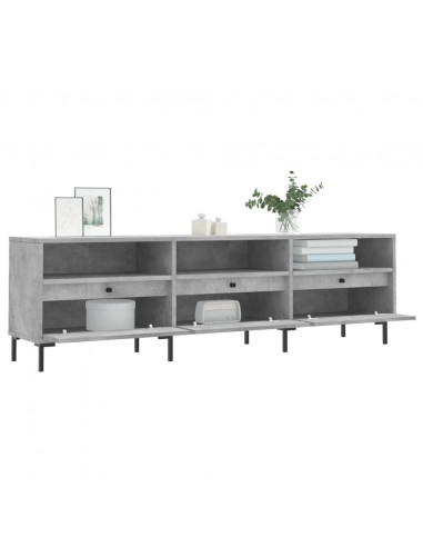 Mobile TV Grigio Cemento 150x30x44,5 cm Legno Multistrato