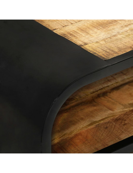 Mobile Porta TV 90x30x48 cm in Legno di Mango Grezzo