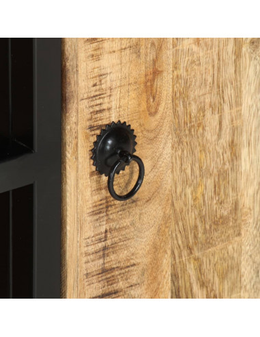 Mobile Porta TV 90x30x48 cm in Legno di Mango Grezzo