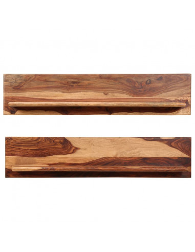 Mensole 2 pz 118x26x20 cm in Legno Massello di Sheesham