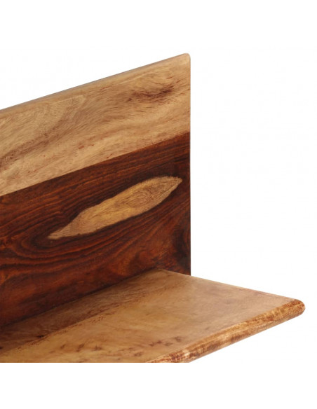Mensole 2 pz 118x26x20 cm in Legno Massello di Sheesham