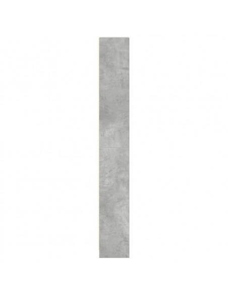 Libreria Grigio Cemento 40x24x176 cm in Legno Multistrato