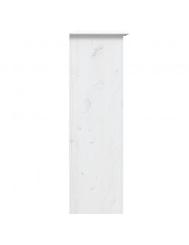 Mobile con Ante in Vetro BODO in Legno Massello di Pino Bianco