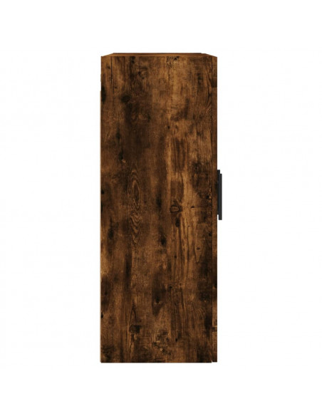 Armadietti a Parete 2 pz Rovere Fumo in Legno Multistrato