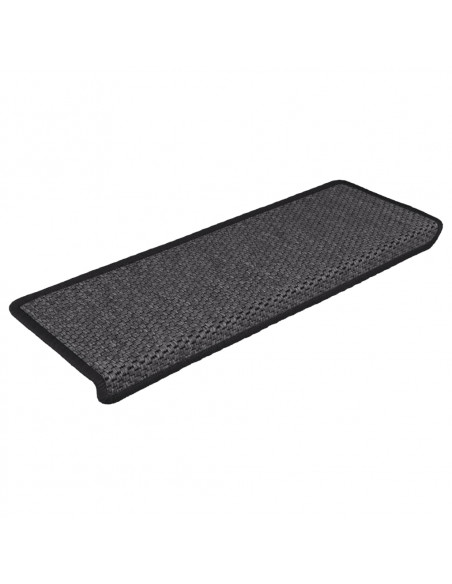 Tappeti Autoadesivi Scale Aspetto Sisal 15pz 65x21x4 Antracite