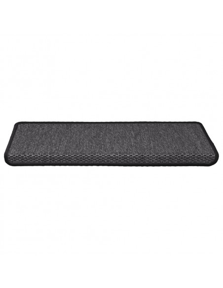 Tappeti Autoadesivi Scale Aspetto Sisal 15pz 65x21x4 Antracite