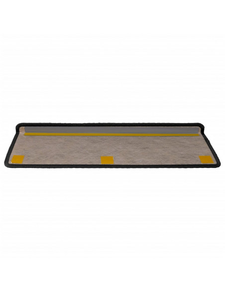 Tappeti Autoadesivi Scale Aspetto Sisal 15pz 65x21x4 Antracite