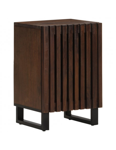 Mobiletto da Bagno Marrone 38x34x58 cm Legno di Mango