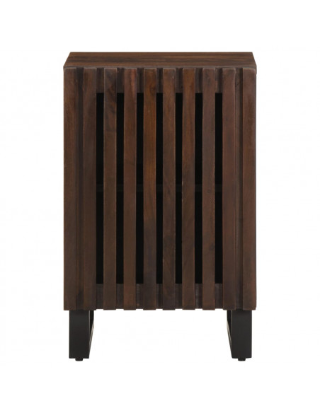 Mobiletto da Bagno Marrone 38x34x58 cm Legno di Mango