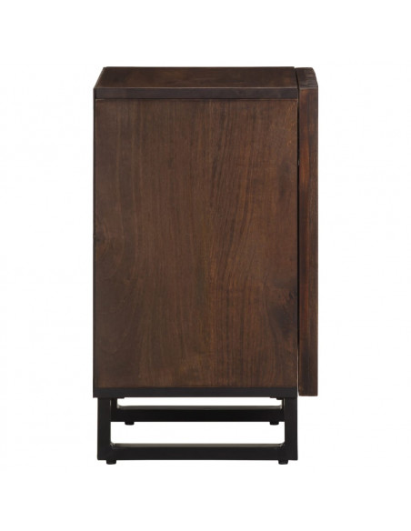 Mobiletto da Bagno Marrone 38x34x58 cm Legno di Mango