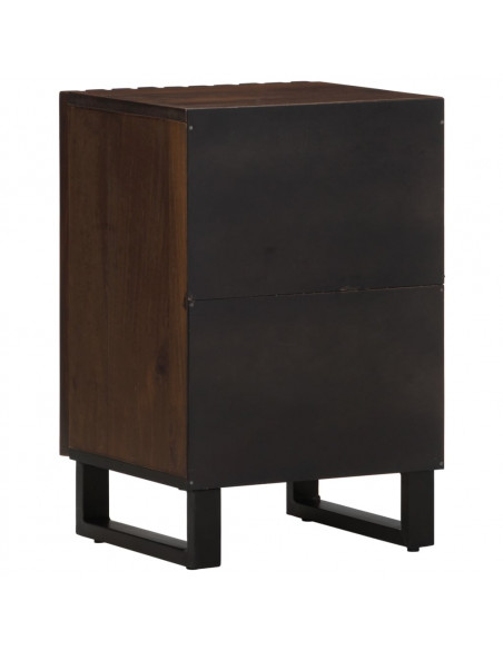 Mobiletto da Bagno Marrone 38x34x58 cm Legno di Mango