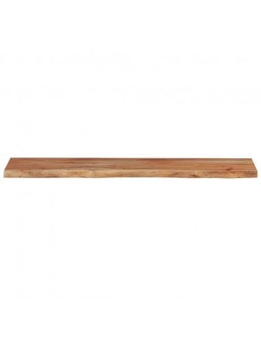 Mensola a Muro 90x20x2,5cm Rettangolare Legno Acacia Bordi Vivi