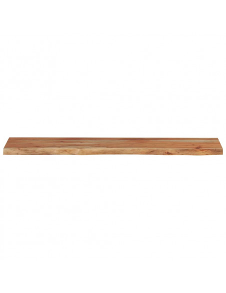 Mensola a Muro 90x20x2,5cm Rettangolare Legno Acacia Bordi Vivi
