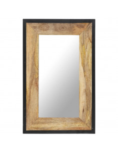 Specchio 80x50 cm in Legno Massello di Mango
