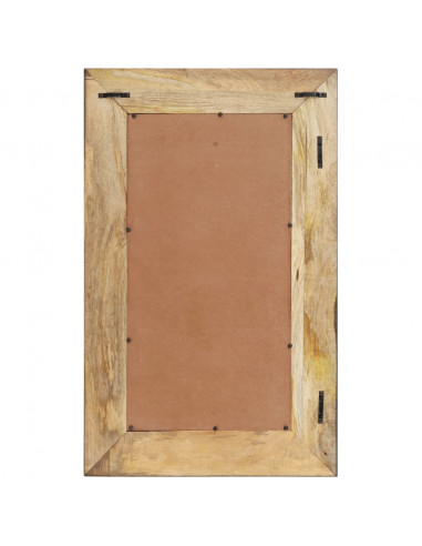 Specchio 80x50 cm in Legno Massello di Mango