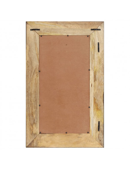 Specchio 80x50 cm in Legno Massello di Mango