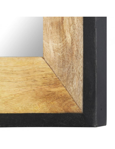 Specchio 80x50 cm in Legno Massello di Mango