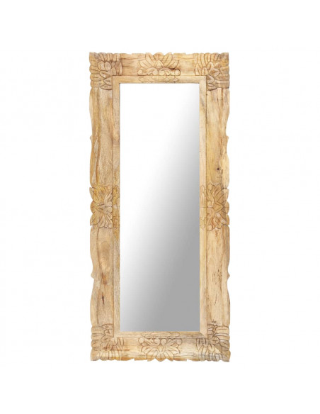 Specchio 110x50 cm in Legno Massello di Mango