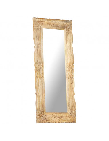 Specchio 110x50 cm in Legno Massello di Mango