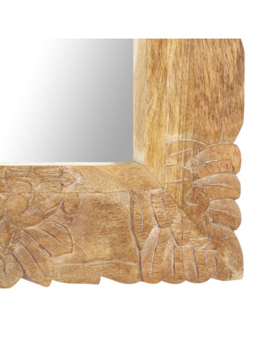 Specchio 110x50 cm in Legno Massello di Mango