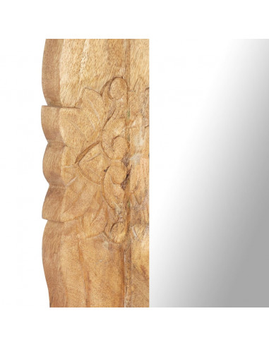 Specchio 110x50 cm in Legno Massello di Mango