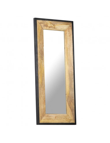 Specchio 110x50 cm in Legno Massello di Mango