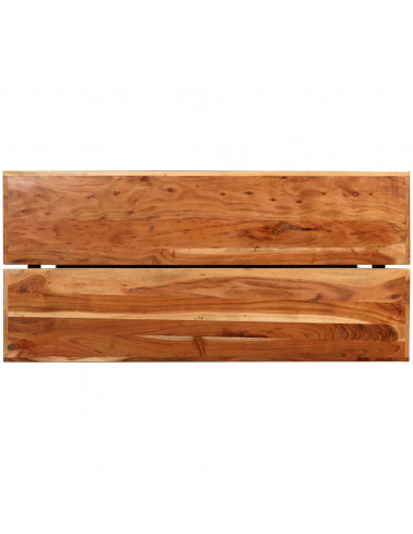 Set da Bar 7 pz in Legno Massello e Vera Pelle