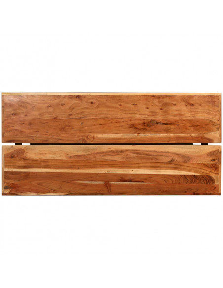 Set da Bar 7 pz in Legno Massello e Vera Pelle