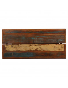 Set da Bar 7 pz in Legno Massello di Recupero e Vera Pelle