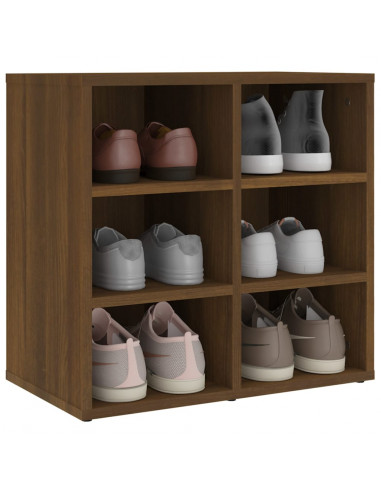 Scarpiere 2 pz Rovere Marrone 52,5x30x50 cm