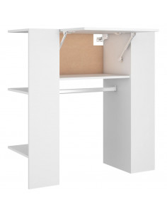 Scaffale da Corridoio Bianco 97,5x37x99 cm in Legno Multistrato