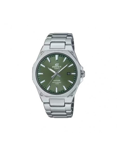 Orologio Casio EFR S108D 3AV EDIFICE Slim Verde e Inox