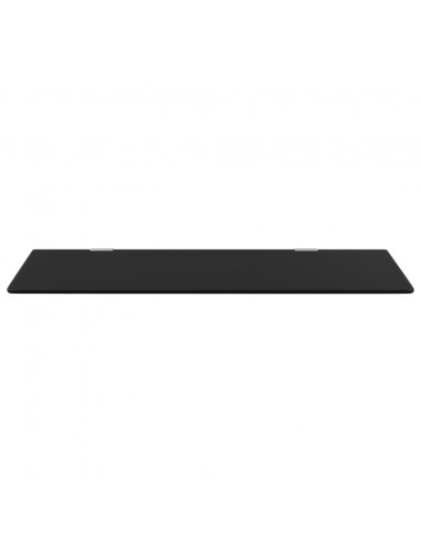 Schermo Orinatoio Parete Privacy Nero 90x40 cm Vetro Temperato