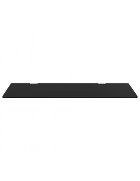 Schermo Orinatoio Parete Privacy Nero 90x40 cm Vetro Temperato