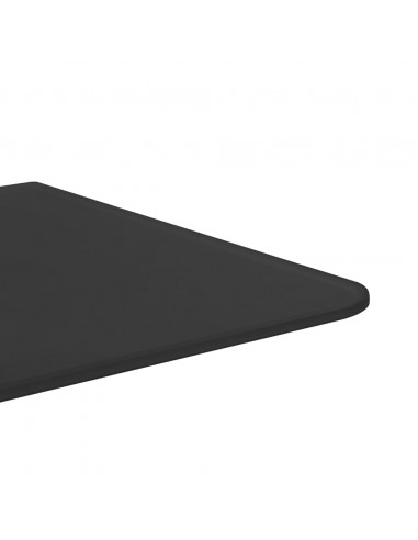 Schermo Orinatoio Parete Privacy Nero 90x40 cm Vetro Temperato