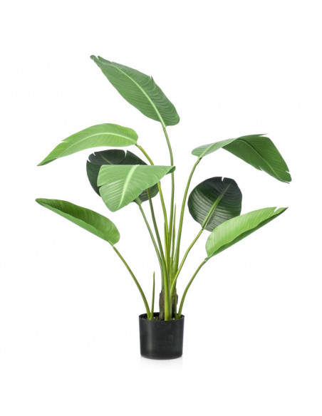 Emerald Pianta Strelitzia Artificiale 120 cm in Vaso Verde