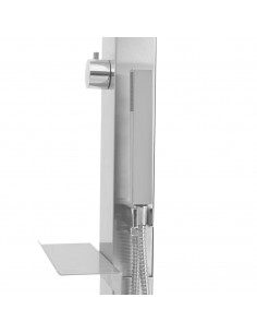 Doccia da Esterno con Piatto in WPC Acciaio Inossidabile 2
