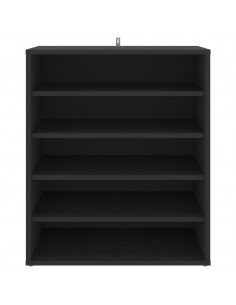 Scarpiera Nera 60x35x70 cm in Truciolato 2