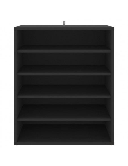 Scarpiera Nera 60x35x70 cm in Truciolato