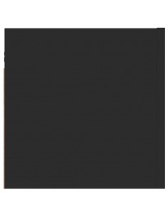 Mobile Porta TV a Parete Nero 30,5x30x30 cm