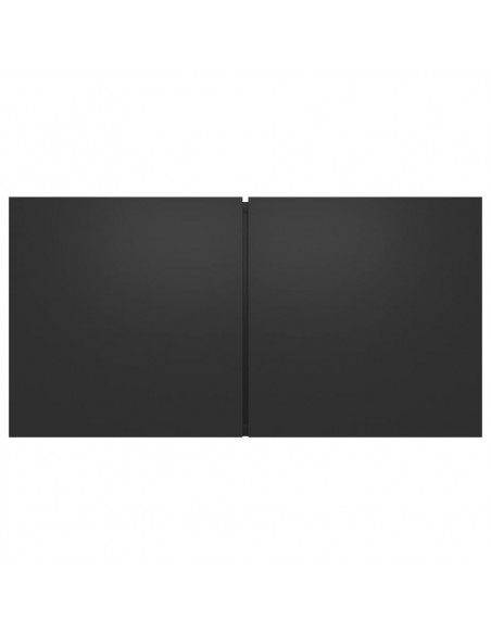 Set di Mobili Porta TV 10 pz Nero in Legno Multistrato