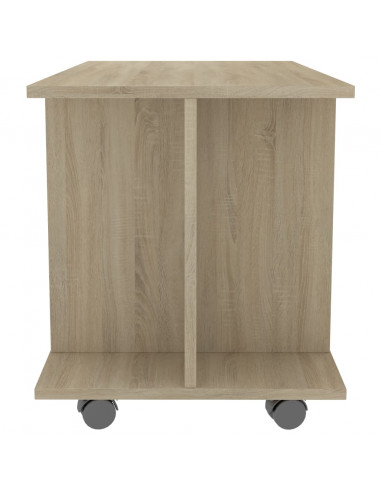 Mobile TV con Ruote Rovere Sonoma 80x40x45 cm Legno Multistrato