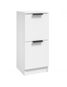 Credenza Bianca 30x30x70 cm in Legno Multistrato