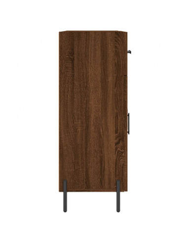 Credenza Rovere Marrone 69,5x34x90 cm in Legno Multistrato