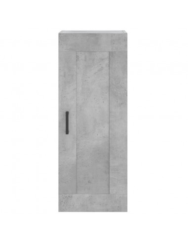 Credenza Grigio Cemento 34,5x34x180 cm in Legno Multistrato